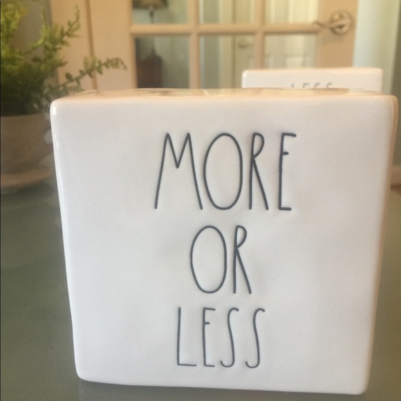 Rae Dunn “Less is More” & “More is Less” brand new - Picture 4 of 6